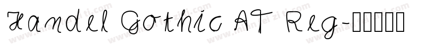 Handel Gothic AT Reg字体转换